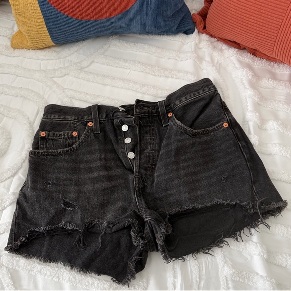 Levi's Pants - Levi’s premium Black Distressed Women's Shorts